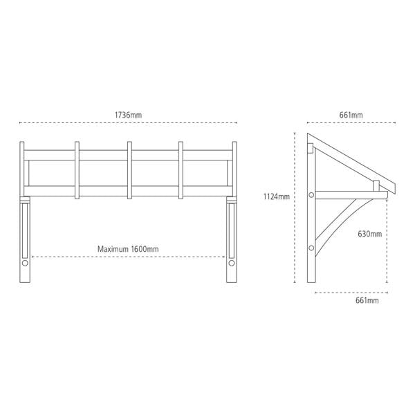 Cheshire Mouldings Pine Porch Canopies