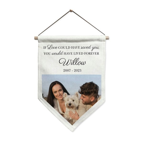 Personalised Memento Company Personalised Photo Upload Pet Memorial Hanging Banner