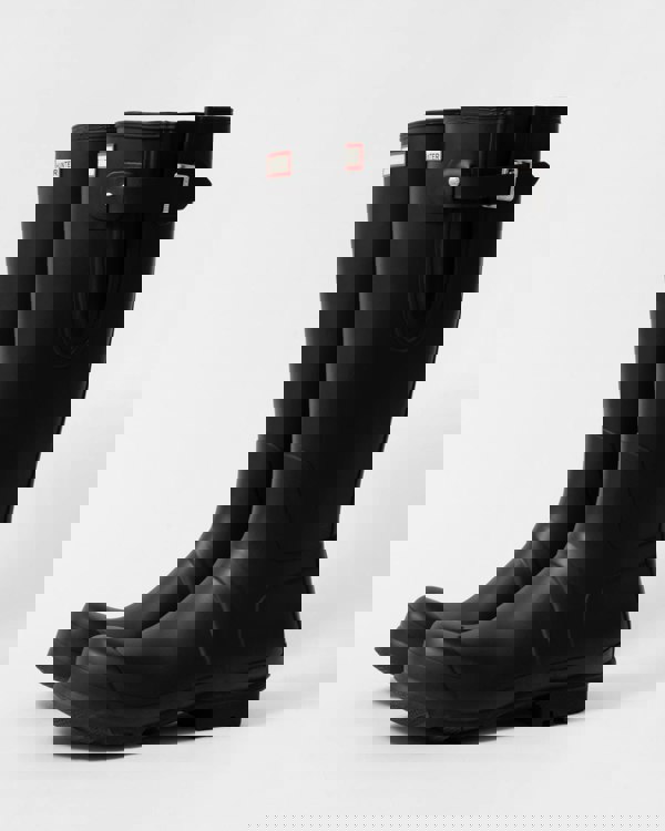 Hunter Original Tall Side Adjustable Mens Wellies - Black