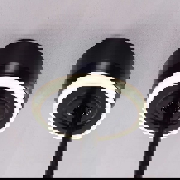 Lightsin Contemporary Black Aluminum Ceiling Fan Light for Living Rooms Lightsin UK 