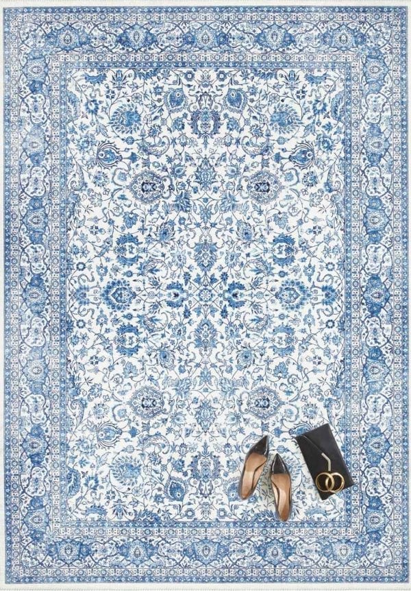 Keshan Maschad Oriental-Optic Blue Rug