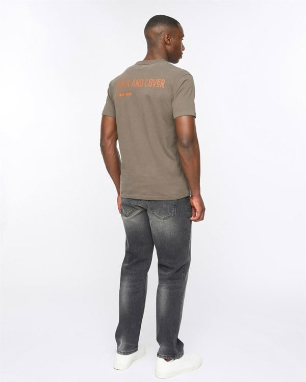 Duck and Cover Heningys T-Shirt Dark Olive