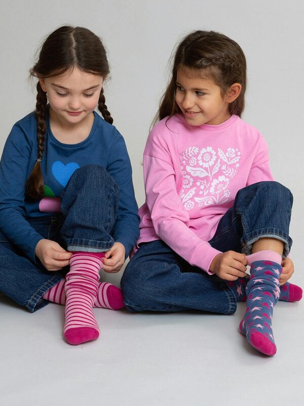 Kite Girls Organic Hygge Cosy Socks Navy