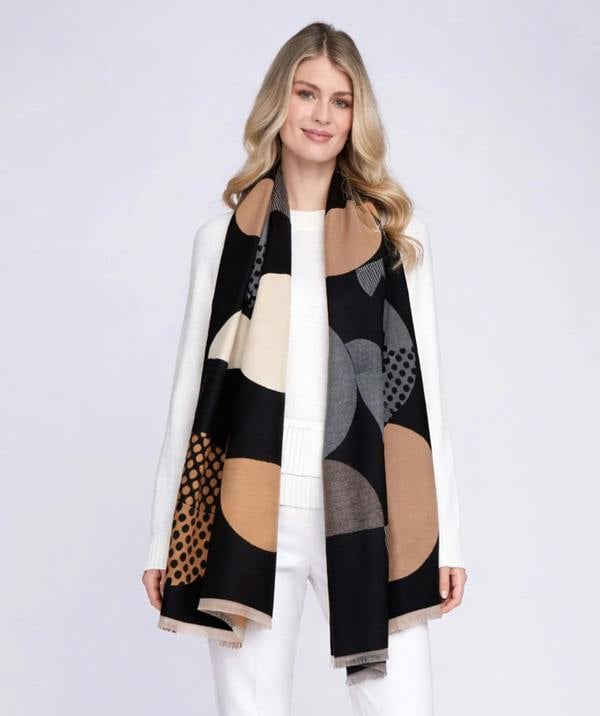 Pia Rossini Bonnie - Oversized Statement Print Scarf