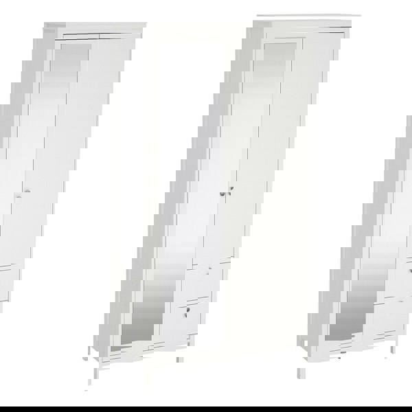 Furniture To Go Madrid Wardrobe with 1 door + 1 mirror door + 2 drawers White