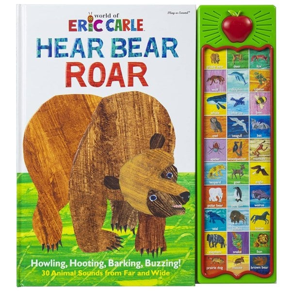 World of Eric Carle, Hear Bear Roar 30-Button Animal Sound Book - Great for First Words