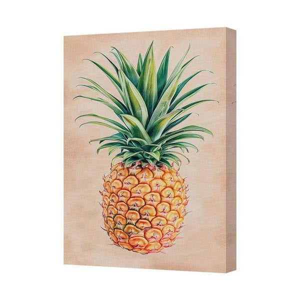 Benjamin Tate Design Pineapple Canvas Wall Art Print Handmade In The United Kingdom