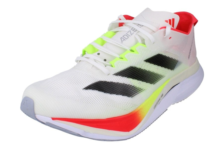 Adidas Adizero Boston 12 Mens Sneakers  JQ2552 - White Black Red Jq2552 - Photo 0