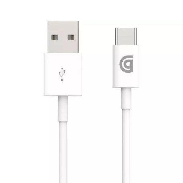 Griffin 1M Charge Sync Cable with USB A to USB C Connector White - GP-006-WHT