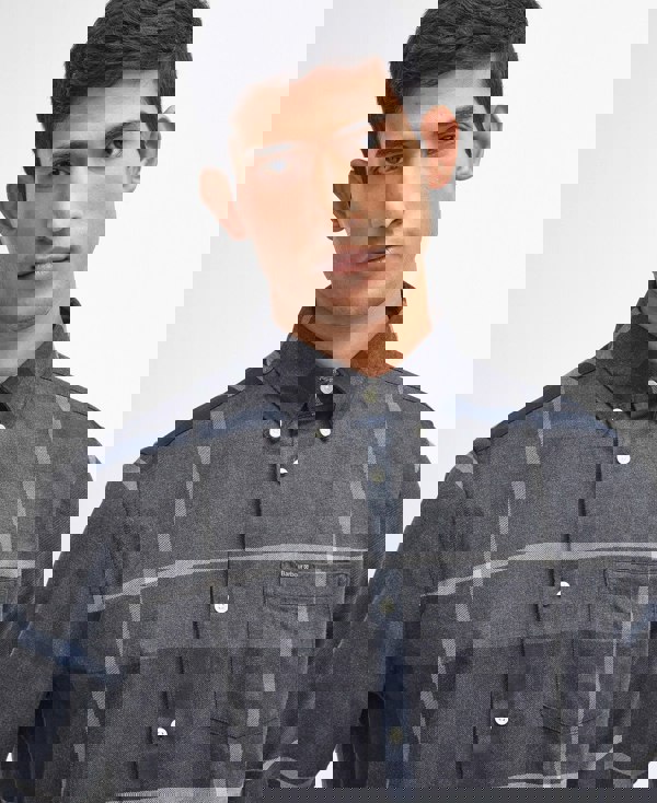 Barbour Dunoon Tailored Tartan Shirt - Graphite Black