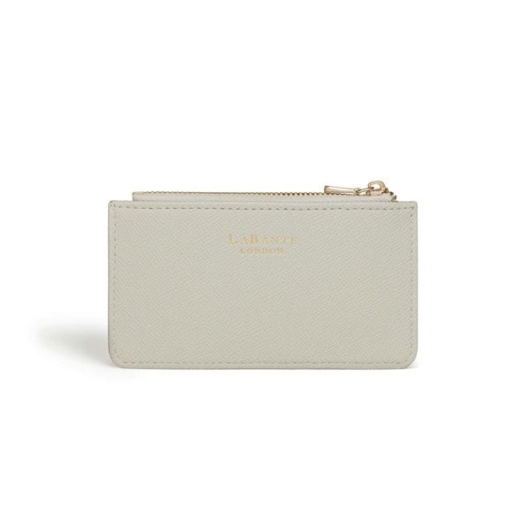 LaBante London Cruelty Free & Sustainable Willow Sleek Grey Coin and Card Holder Wallet