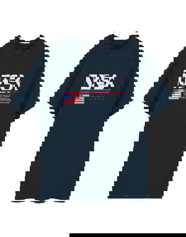 NASA Unisex Kids Blue Space Kids Short Sleeved T-Shirt