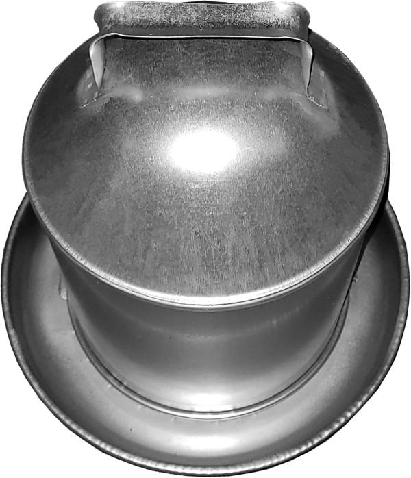 Ketoplastics Poultry Drinker Waterer Automatic Drinker 9L Capacity, Galvanised Steel with Handle for Hens, Ducks, Geese - 2 Gallon