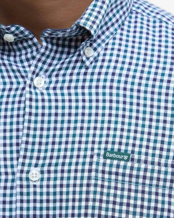 Barbour Padshaw Tailored Check Long-Sleeved Shirt - Green