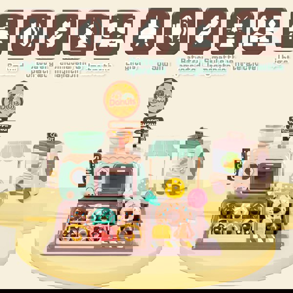 deAO Toys Pretend Role Play Toy Donut Shop