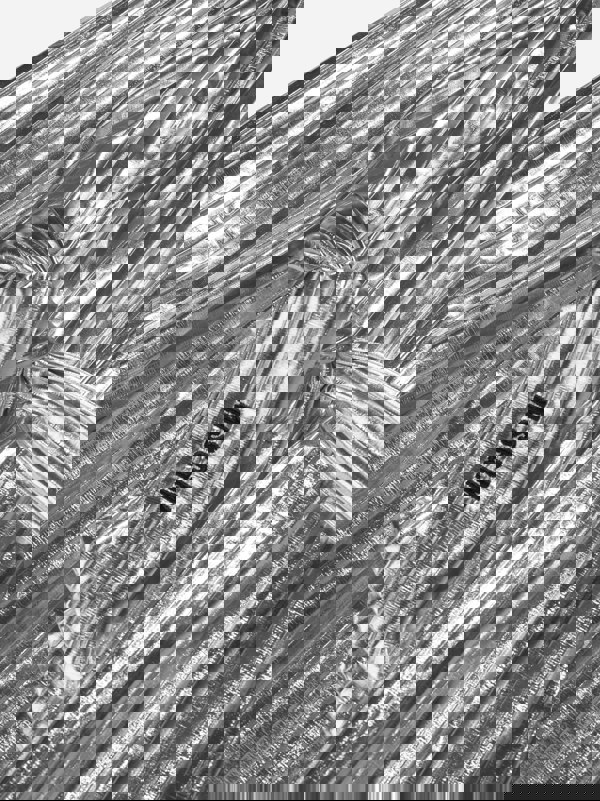 MSGM Girls Pleated Dress in Silver