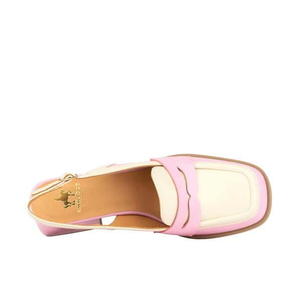 Embassy London Diana - Pink & Pastel - Women's 2.4 inch block heel sling backs in pastel leather