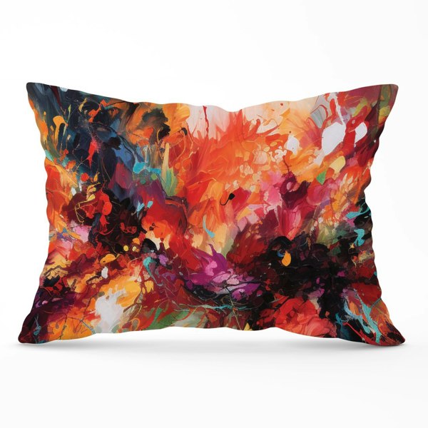 Warren Reed A Vibrant Abstract Painting Of Halloween Cushions