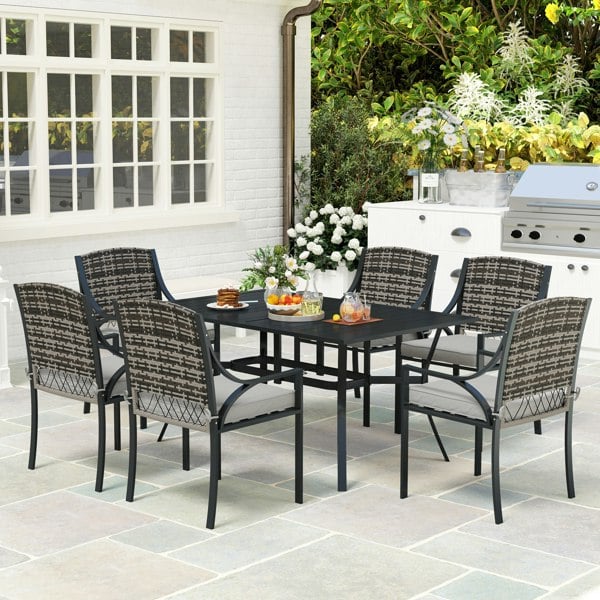Resin Rattan Dining Set