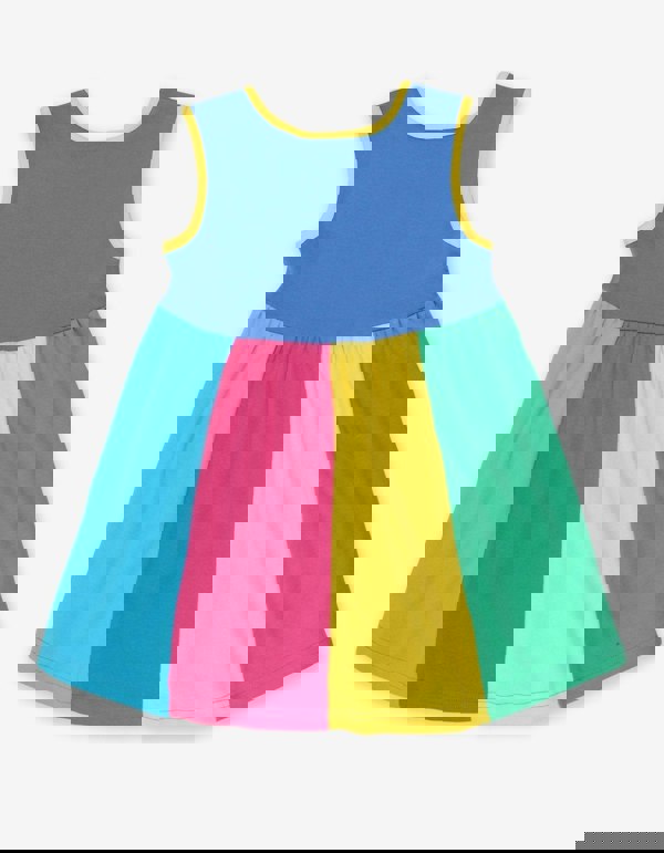 Organic Multi Stripe Pinafore Dress - Toby Tiger UK Retail