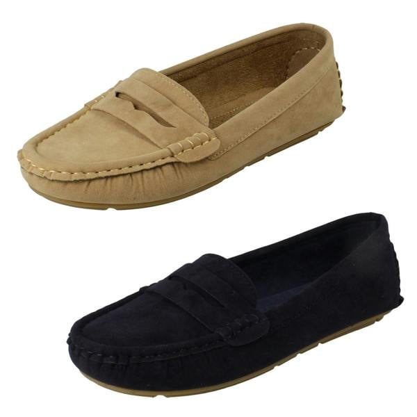 Spot On Ladies Spot On Lightweight Moccasins F3126