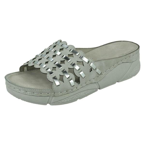 Spot On Ladies Spot On Mid Wedge Mules F10945