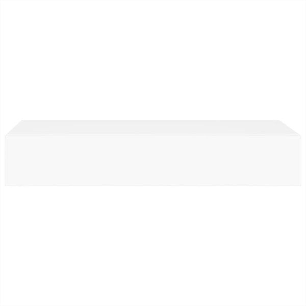 Berkfield Wall-mounted Drawer Shelf White 60x23.5x10 cm MDF