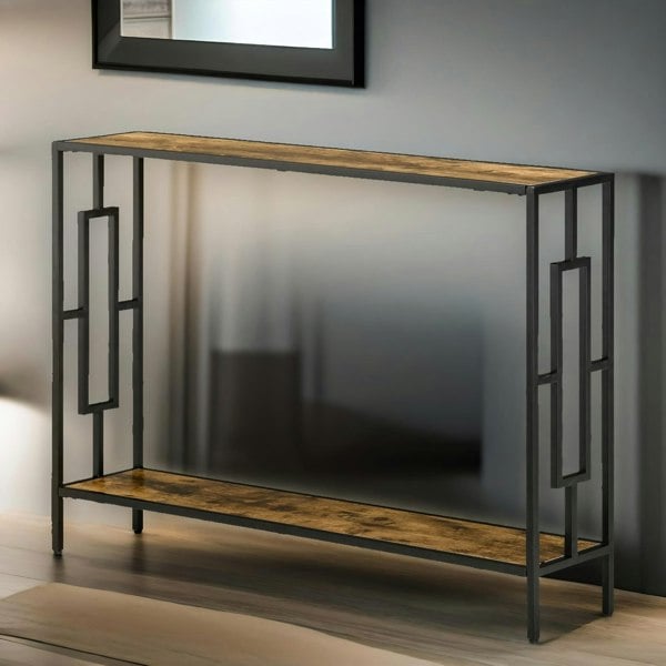 Rafaelo Mobilia 106CM Wide Narrow Console Table Industrial Style