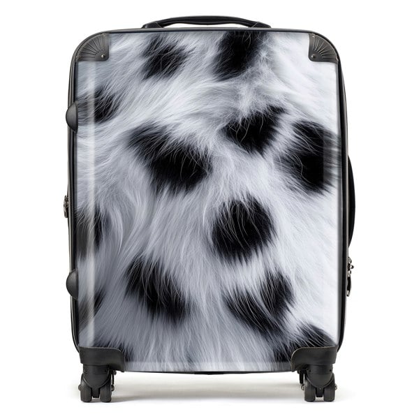 Warren Reed Snow Leopard Fur Print Suitcase