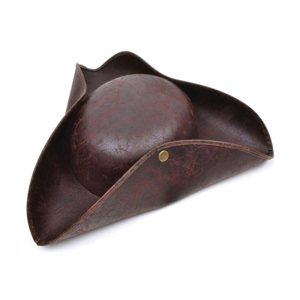 Bristol Novelty Unisex Ancient Look Tricorn Hat - Brown - 