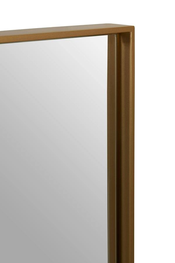 Interiors by Premier Ando Large Square Gold Finish Wall Mirror