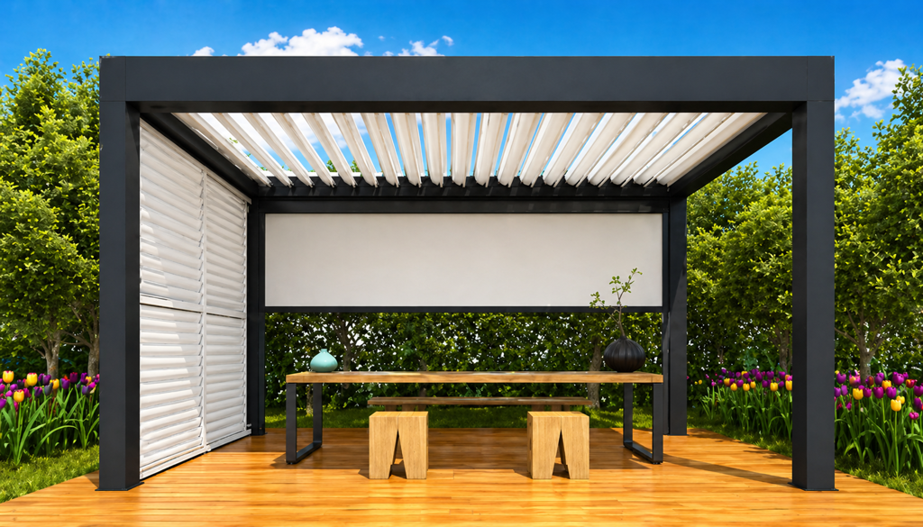 Glendale Venetian Gazebo Side Blind