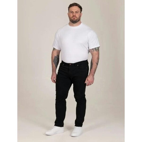 Duke Mens Kelvin D555 Stretch Tapered Chinos - Black
