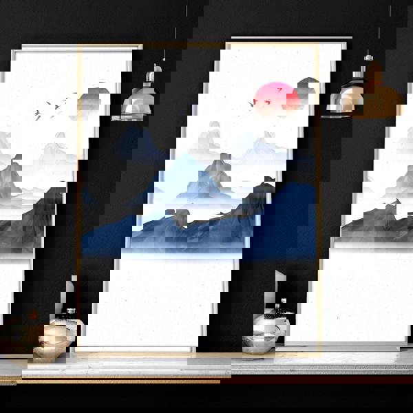 Japanese wall art | set of 3 framed wall art