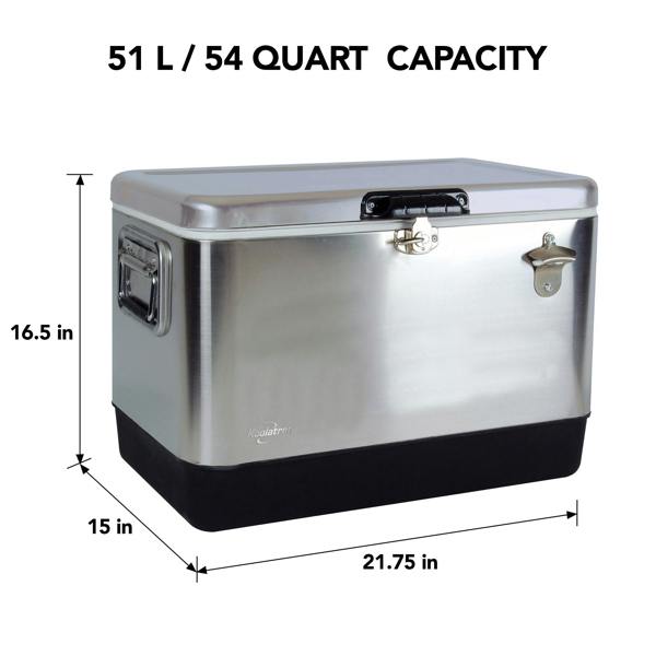 Koolatron Portable Cool Box 51L Ice Chest Cooler for Camping Beach Fishing Travel RV