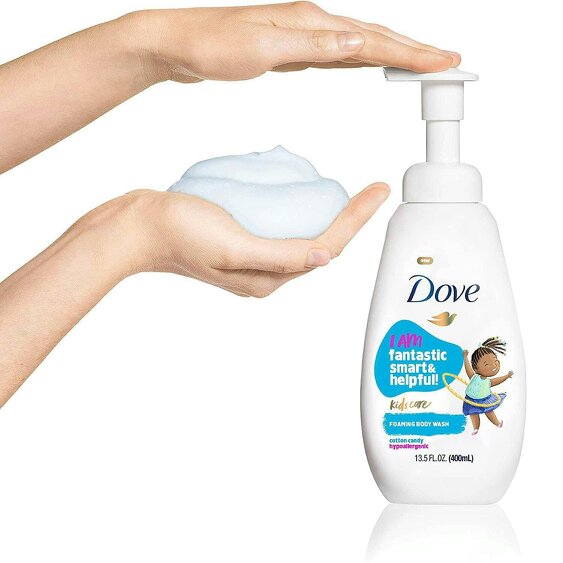 Dove Kids Care Body Wash Cotton Candy Hypoallergenic Shower Gel 400ml