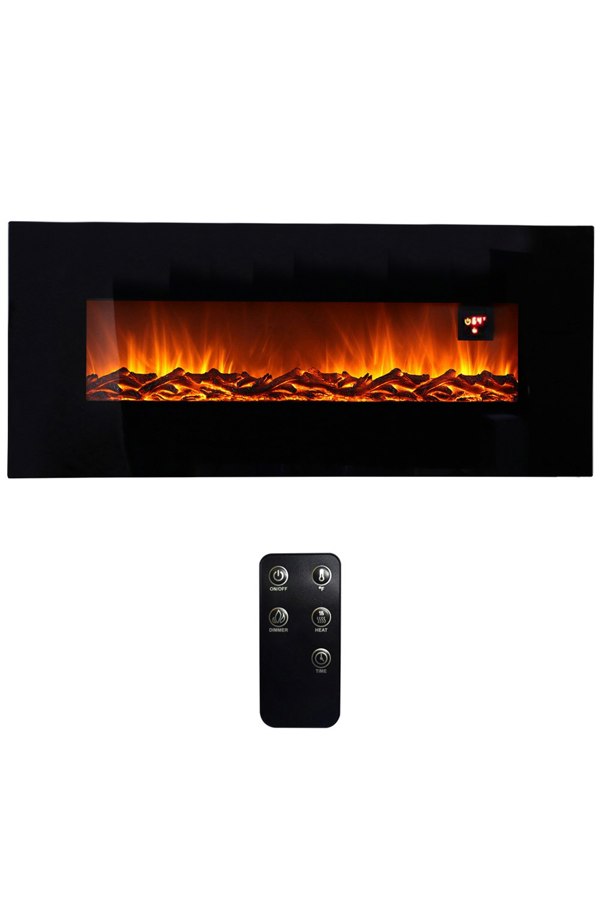 Living and Home Modern Wall Mounted Electric Fireplace