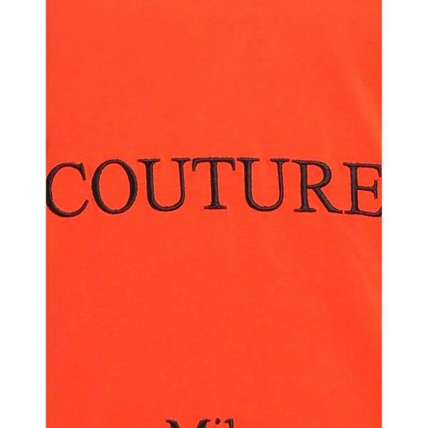 Moschino Mens Couture Gloss Logo T-Shirt - Orange - 