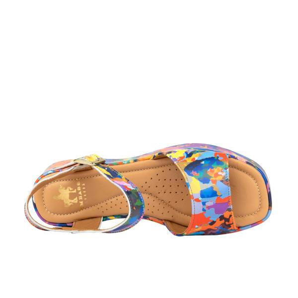 Embassy London Palm Rise - Summer Colours - Women's Leather Platform Sandal