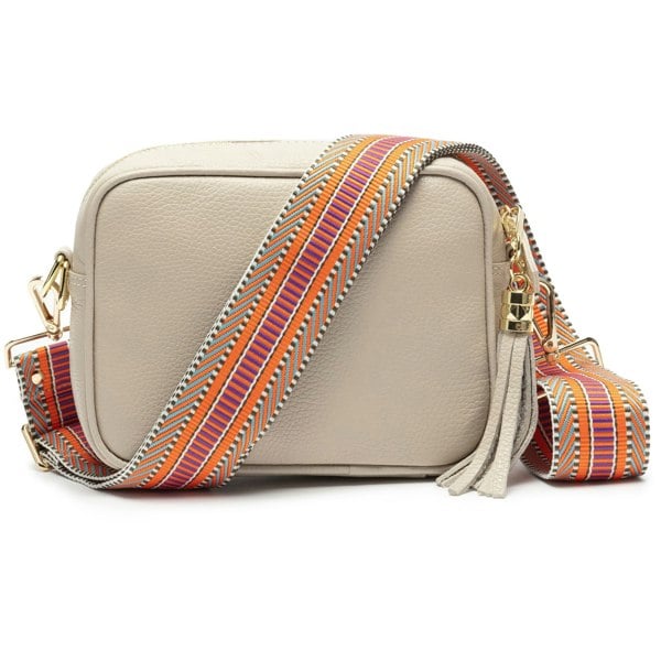 Elie Beaumont Crossbody Tassel Stone