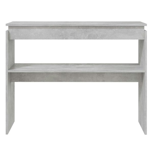 Berkfield Console Table Concrete Grey 102x30x80 cm Engineered Wood