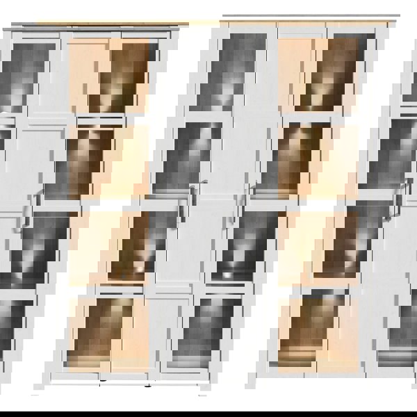 Furniture To Go Bohol Large Display Cabinet in Riviera Oak/White