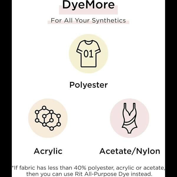 Rit DyeMore Liquid Colour Dye for Synthetic, Polyester, Nylon and Acrylic 7oz