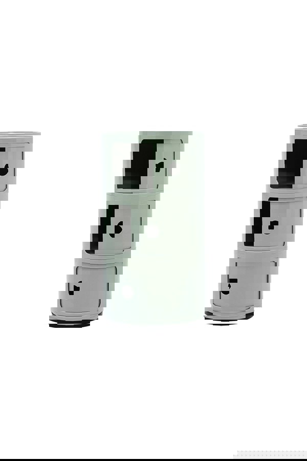 Living and Home Multi-Tiered Cylindrical Plastic Storage Drawer Unit