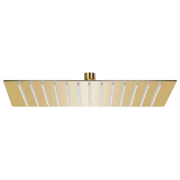 Berkfield Rain Shower Head Stainless Steel 30x30 cm Square Gold