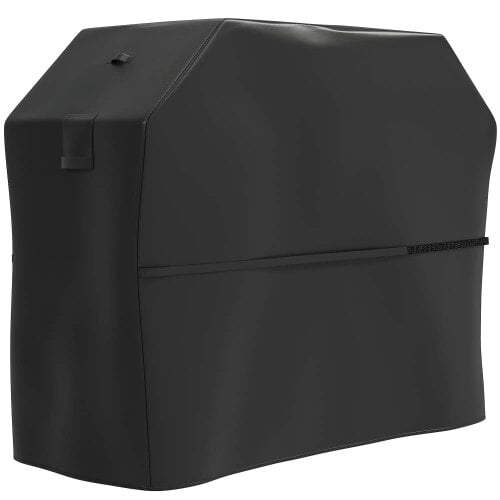 Bobobiy BBQ Cover for Rectangular Gas Grill, 600D UPF30+ Oxford Fabric Barbecue Cover for Waterproof Protection Rip-Proof, 147 x 61 x 122 cm, Black