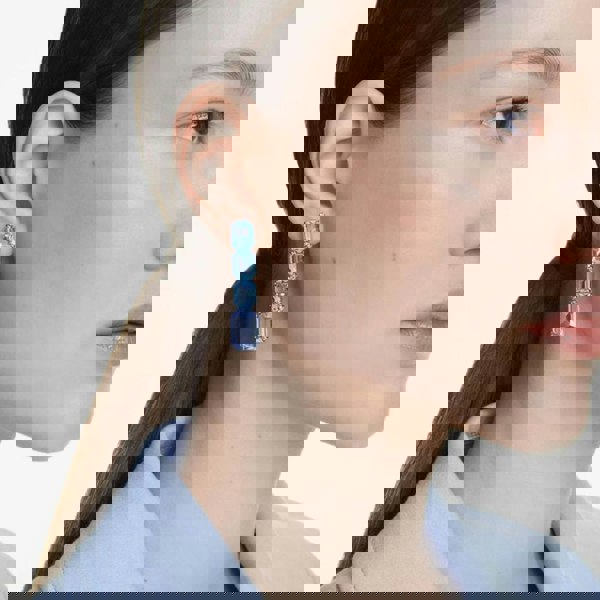 Swarovski Millenia Rhodium Plated Crystal Dropper Earrings 5696516