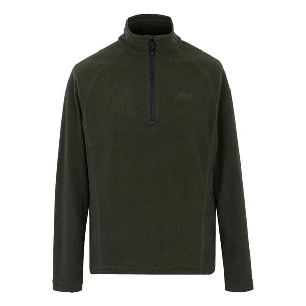 Regatta Great Outdoors Mens Montes Funnel Neck Fleece Jumper - Olive Night/Black