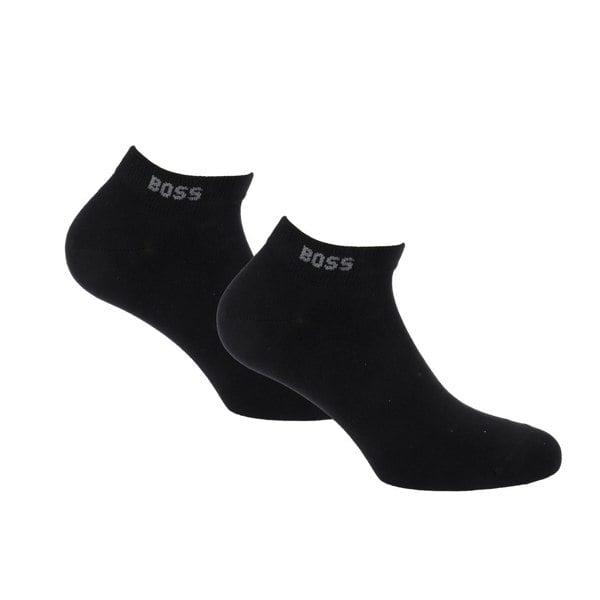 Boss Mens Bamboo Ankle Socks (Pack of 2) - Black