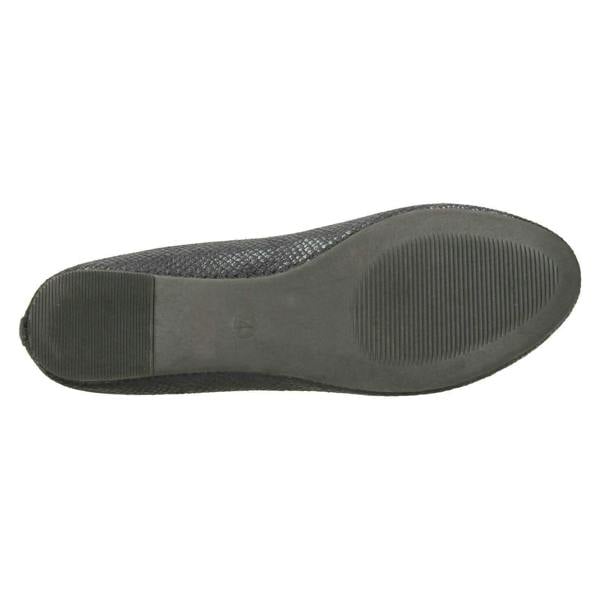 Spot On Ladies Spot On Bow Trim Ballerinas